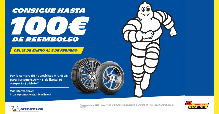 Promoción neumáticos Michelin ¡Grandes Ofertas!